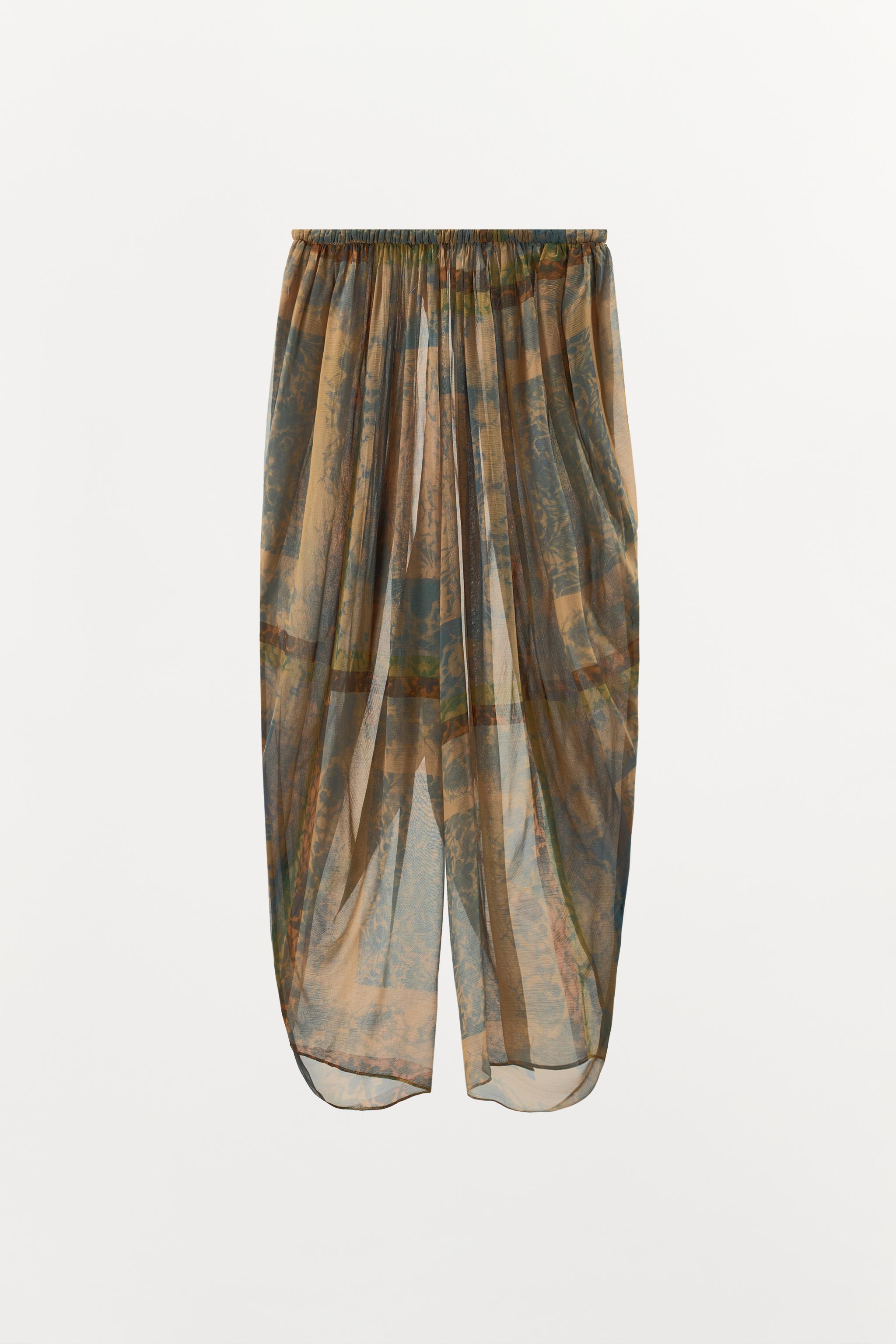 PRINTED VOLUME PANTS WITH VENTS
